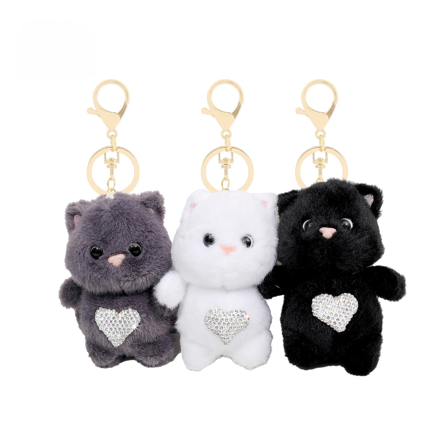 Plush Cat Keychain