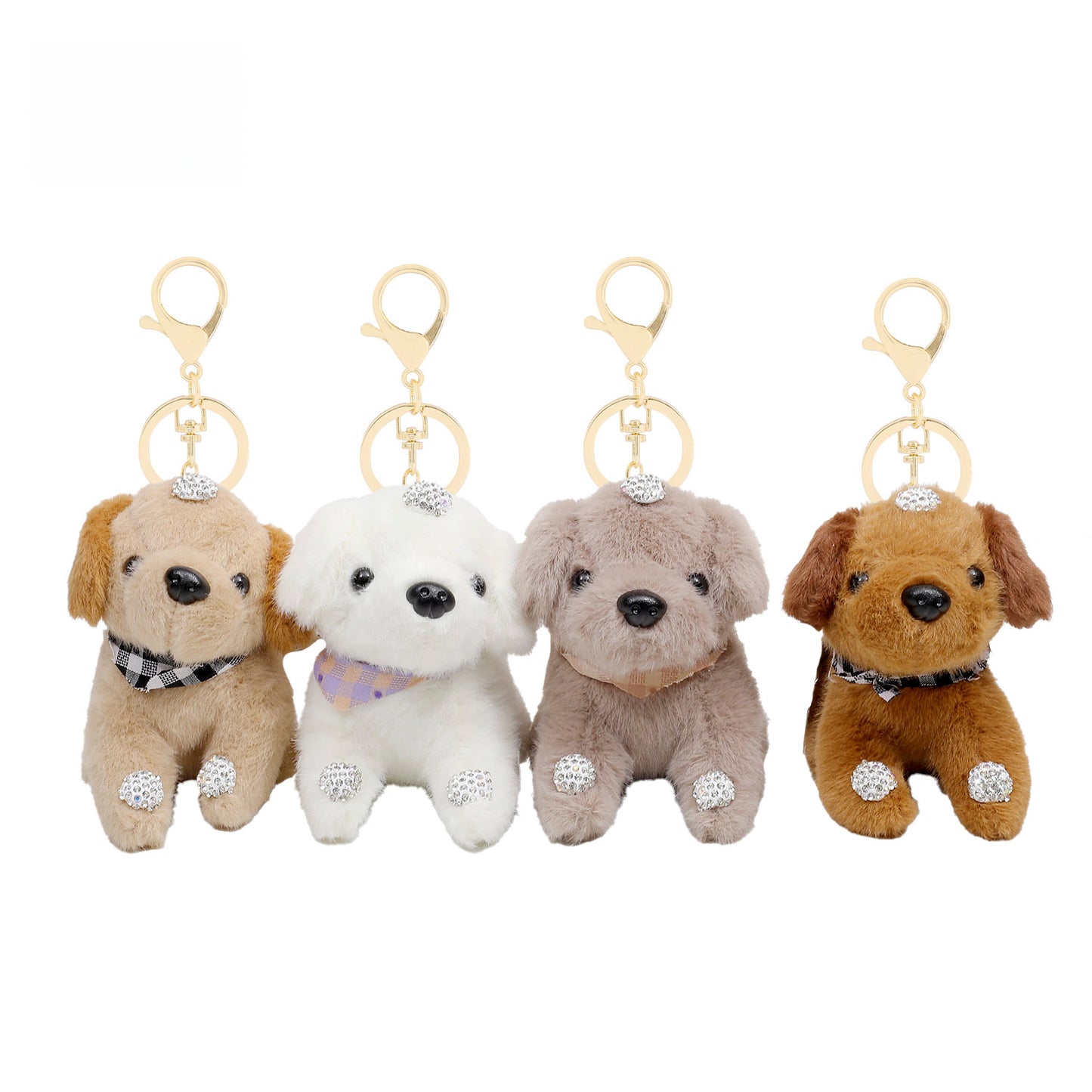 Plush Puppy Keychain