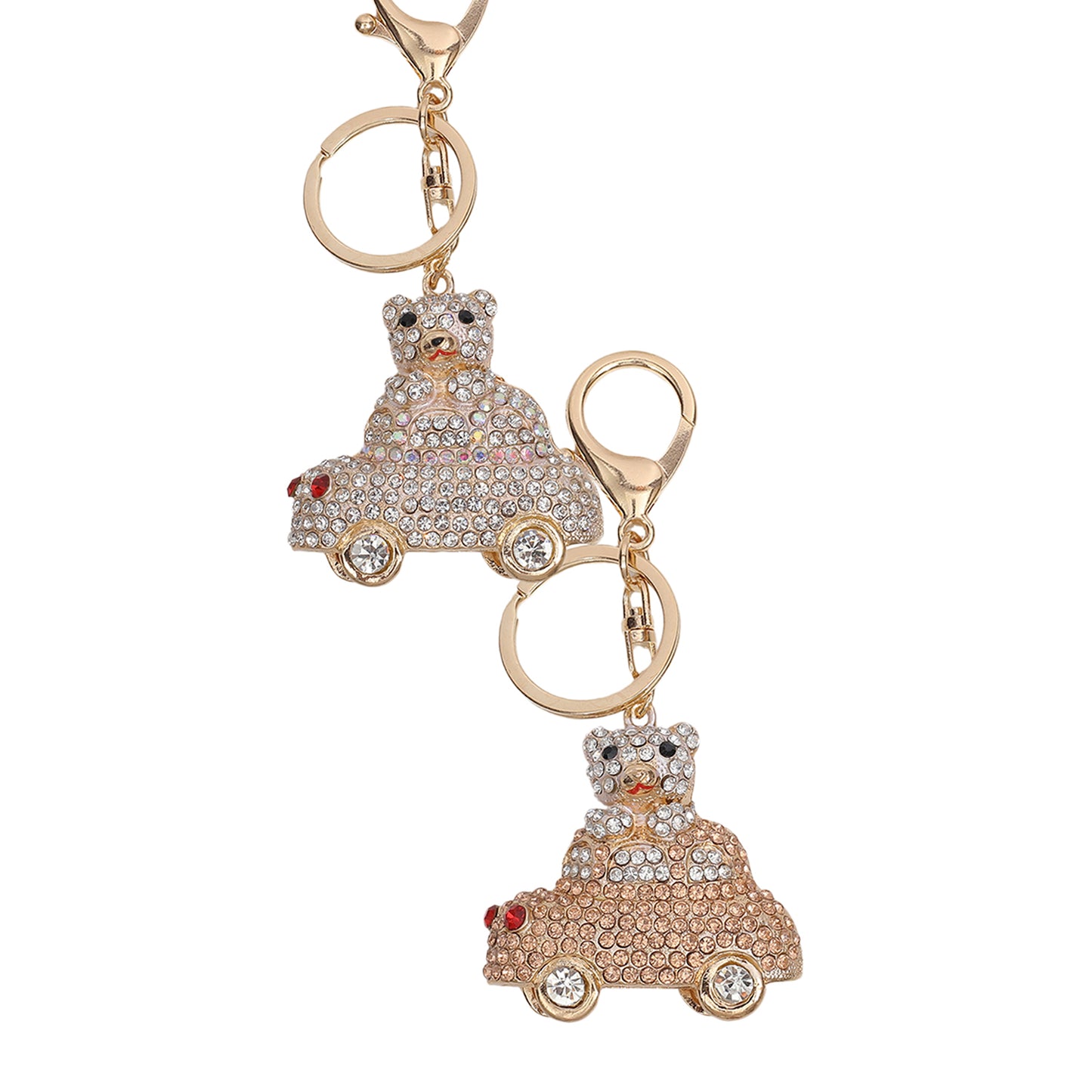 Sparkling Bear in Car Keychain