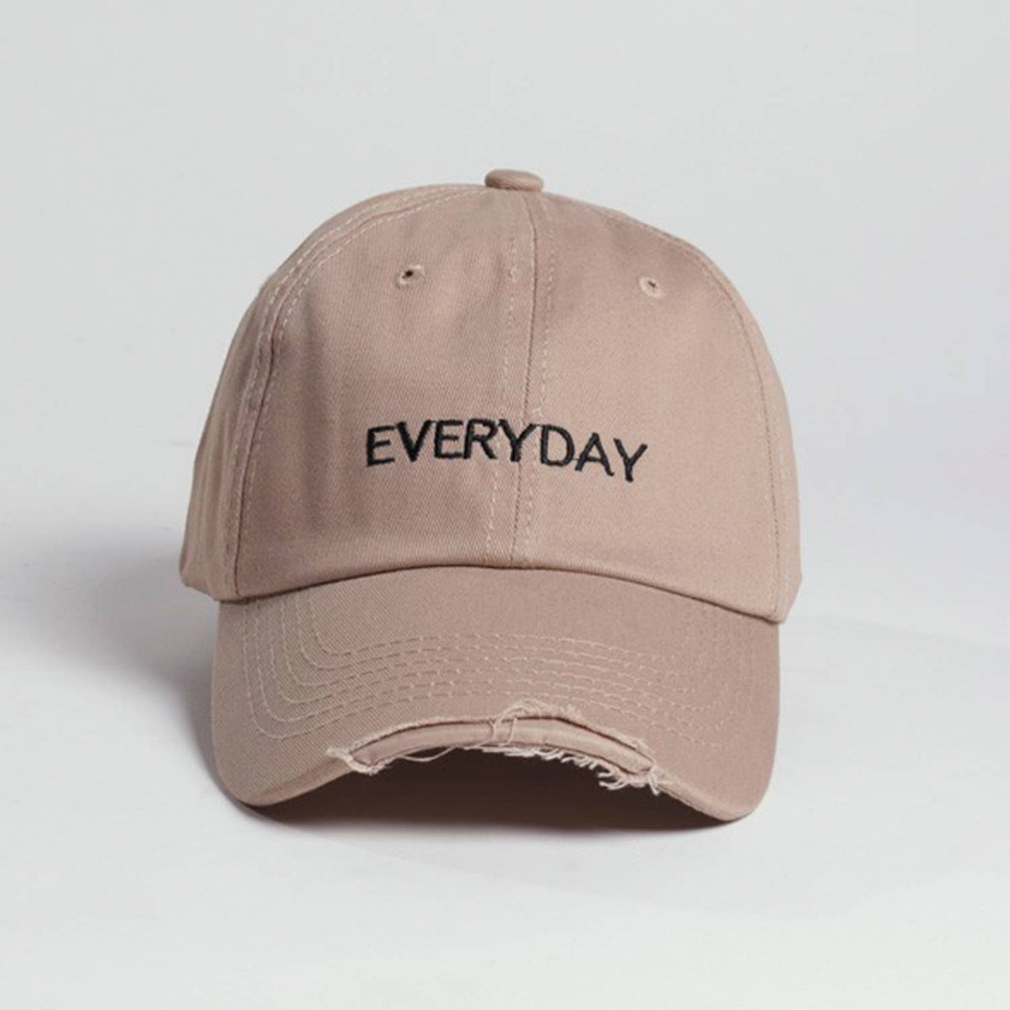 DISTRESSED EVERYDAY EMBROIDERED SNAPBACK CAP