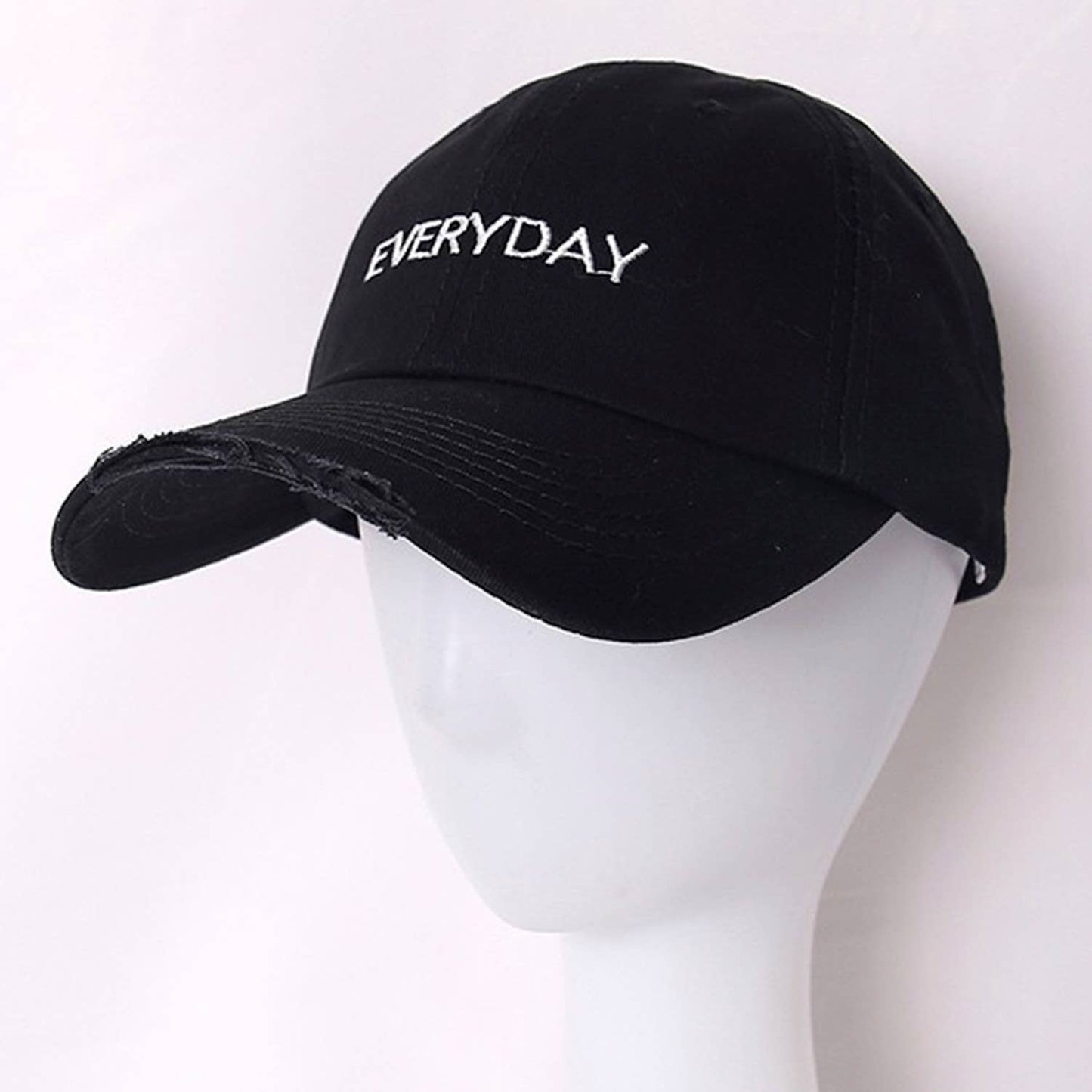 DISTRESSED EVERYDAY EMBROIDERED SNAPBACK CAP