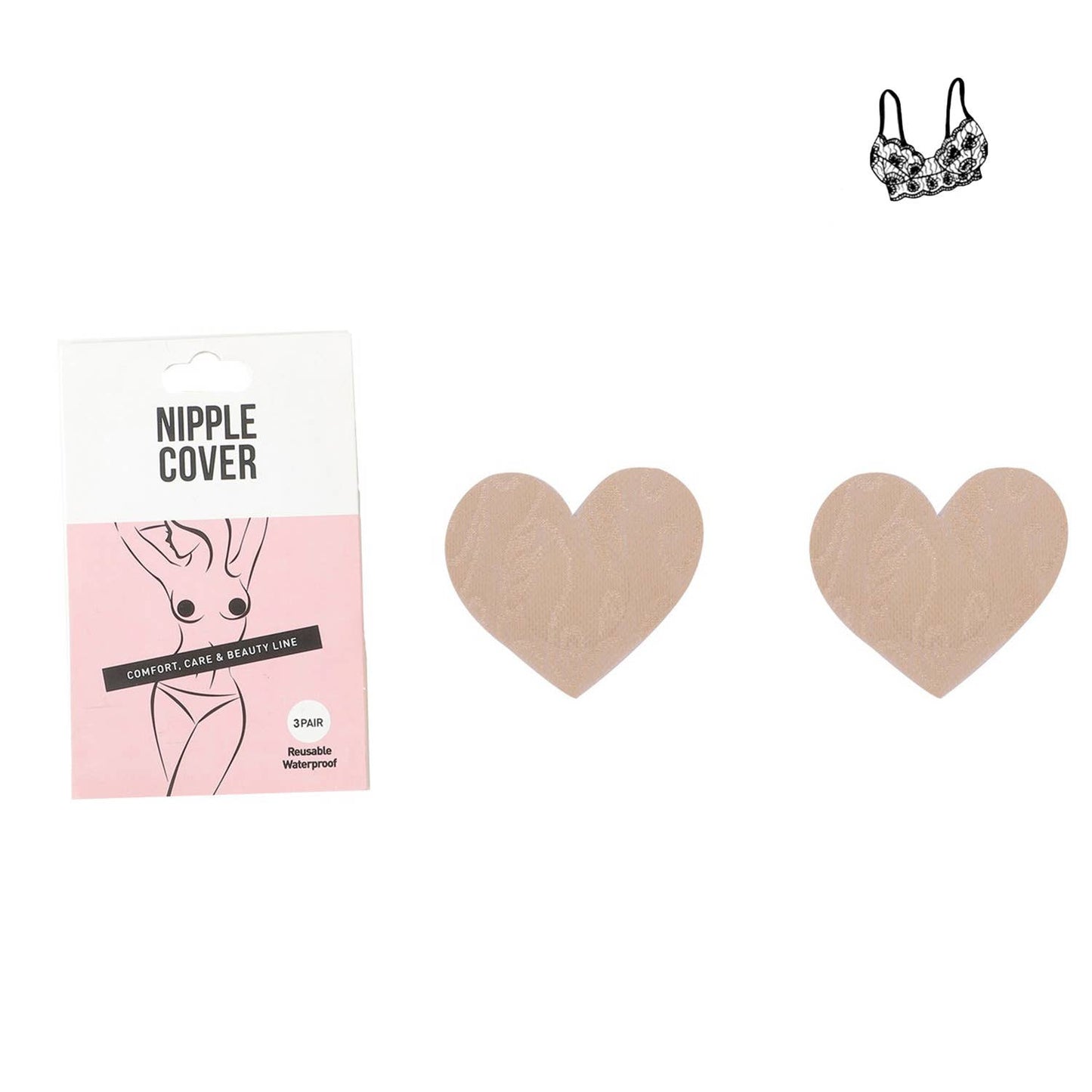 NUDE HEART SHAPED PASTIES