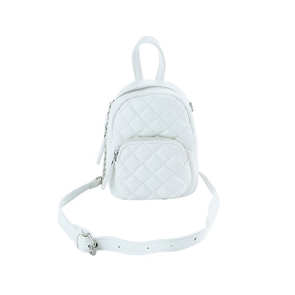 TRENDY QUILTED CROSSBODY SATCHEL BAG
