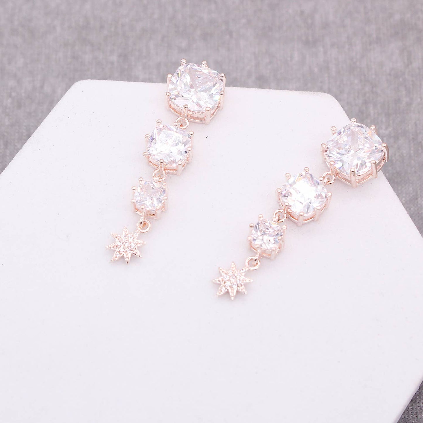 Dangle Cubic Zirconia Earrings