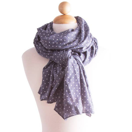 Polka Dot Print Scarf