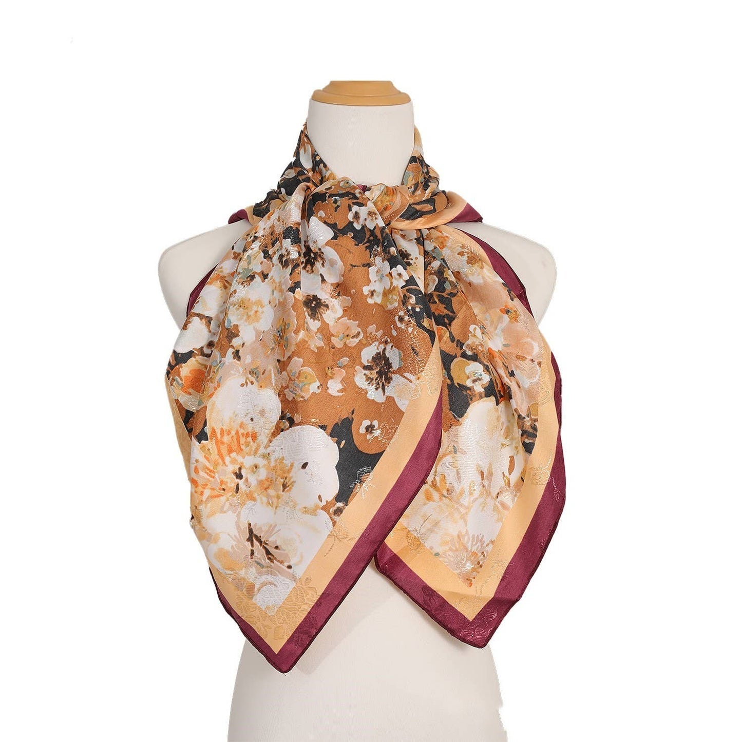 FLOWER PATTERN SCARF