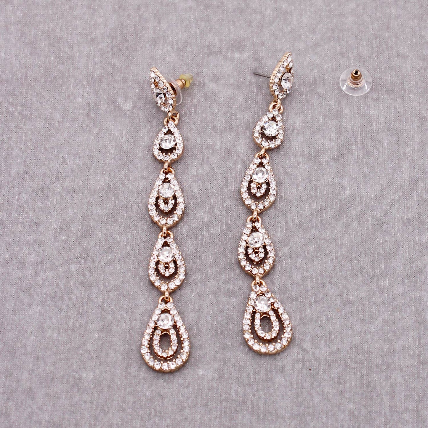 Rhinestone Teardrop earring
