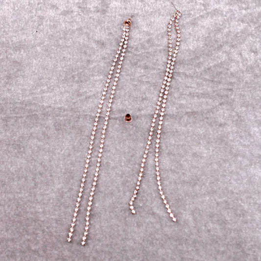 Trendy Shoulder Duster Rhinestone Stud Earring