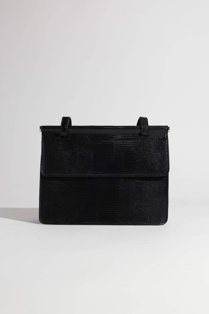 TEXTURED PU LEATHER FASHION BAG