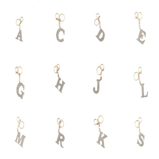 Gold Assorted Alphabet key chain