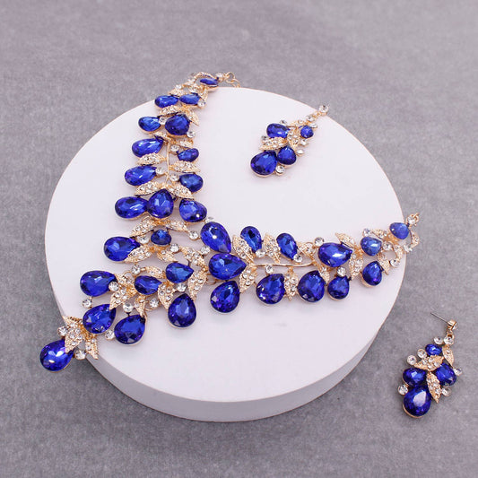 Teardrop Necklace and Earring Set