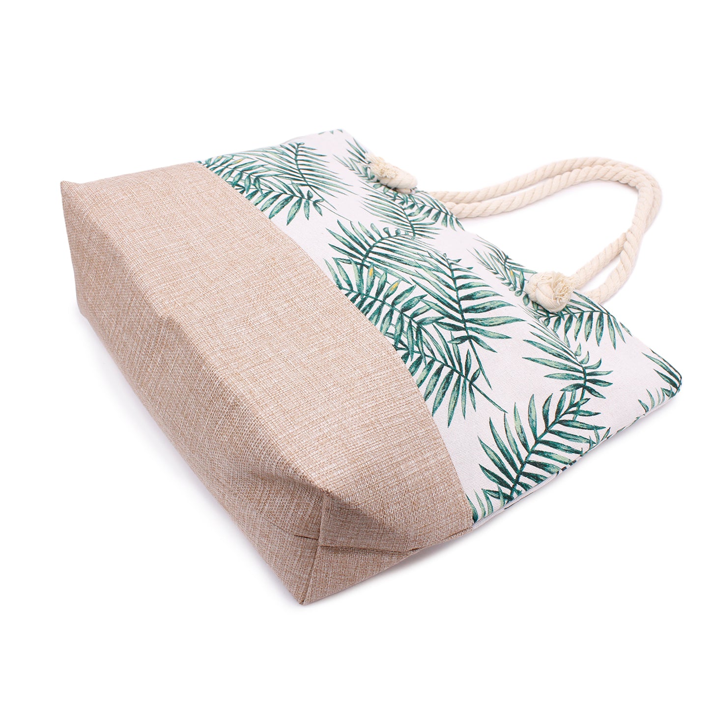 Elegant Green Palm Beach Bag