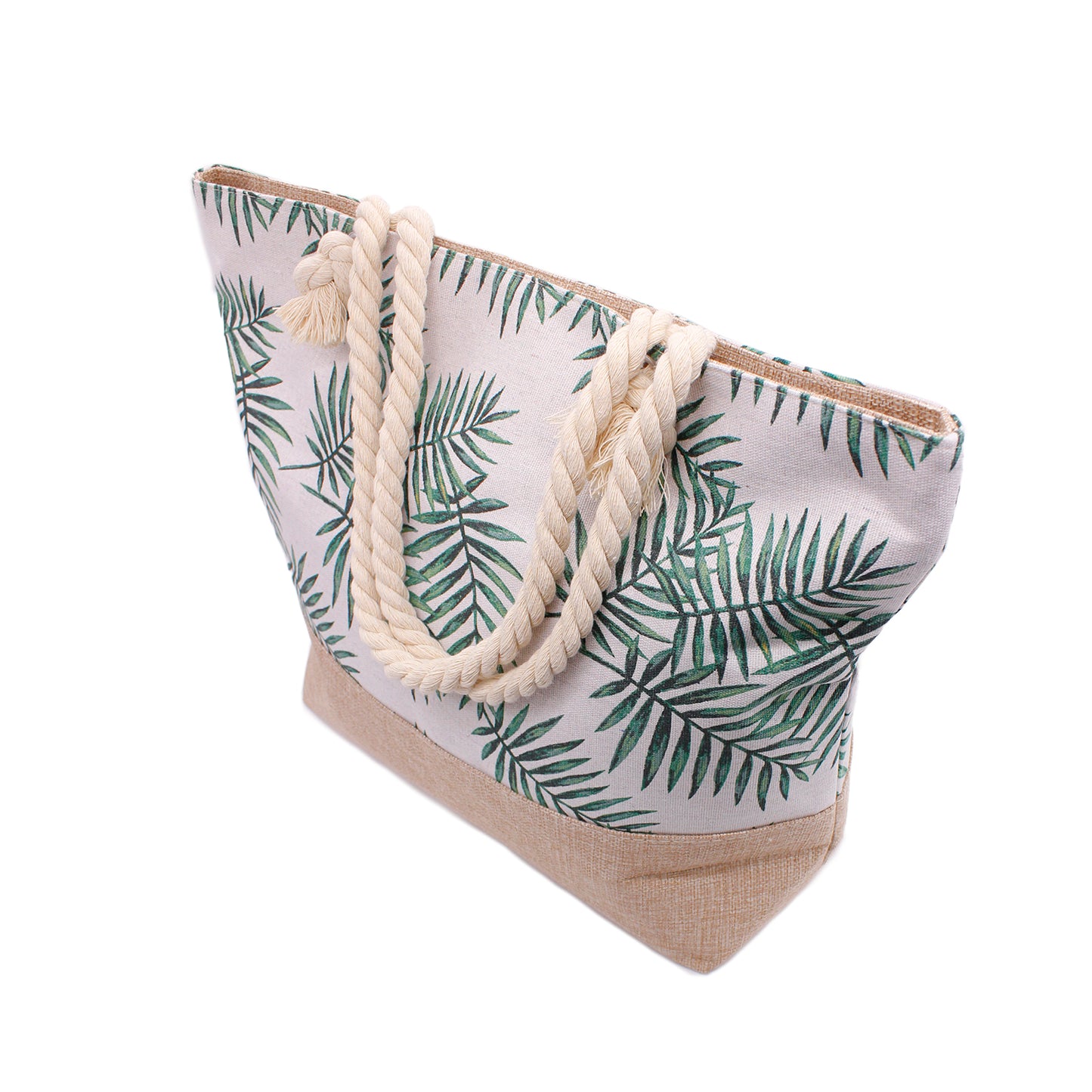 Elegant Green Palm Beach Bag