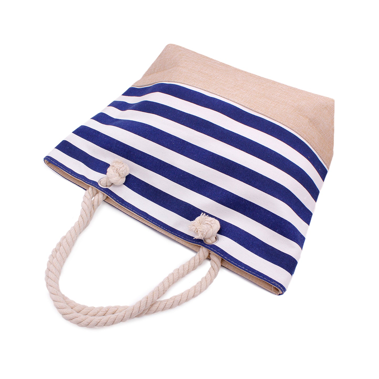 Classic Navy Stripes Beach Bag