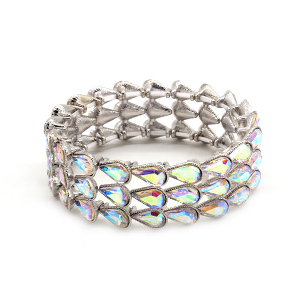Arya Golden Swarovski Crystal Cuff Bracelet