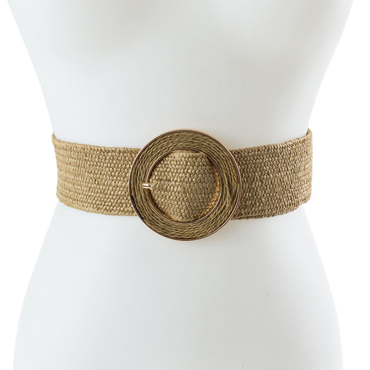 BOHO STRAW PAPER FASHION BELT