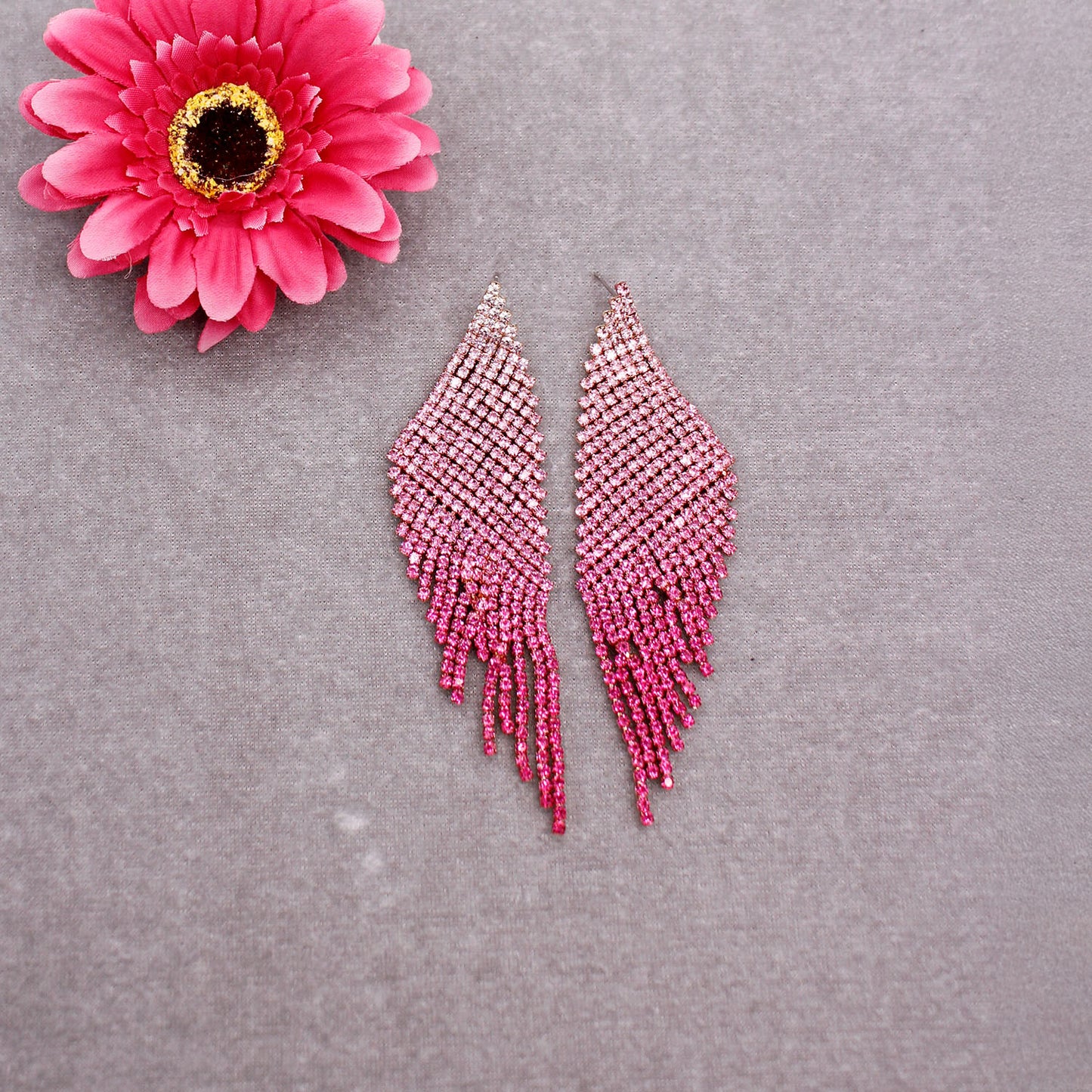 Rhinestone Drop Earrings