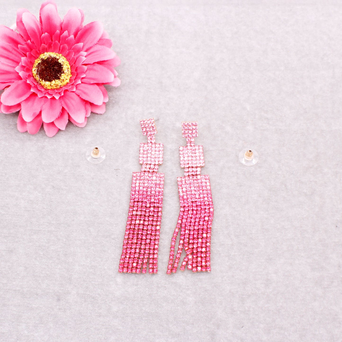 Rhinestone Drop Earrings