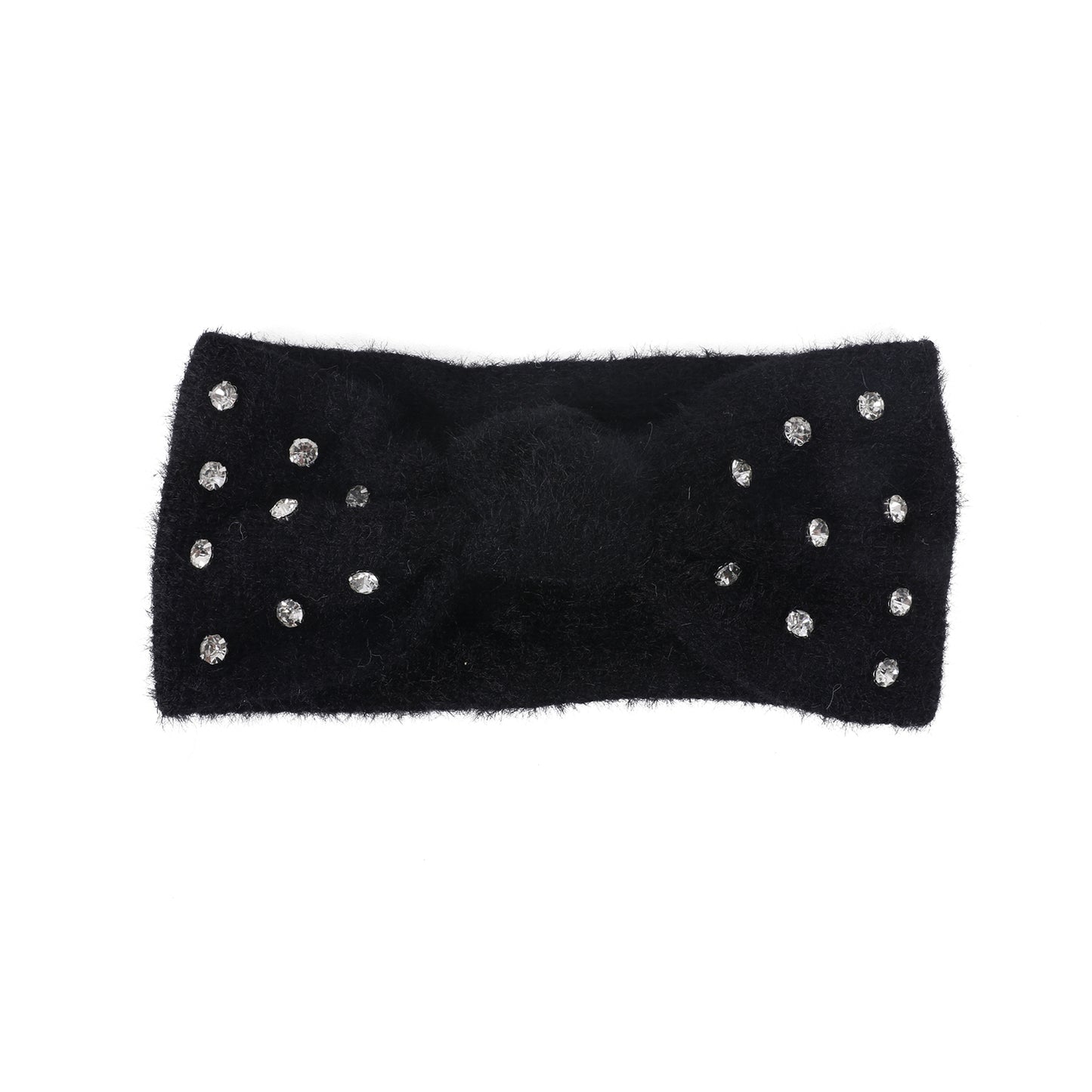 RHINESTONE FUZZY HEADBAND