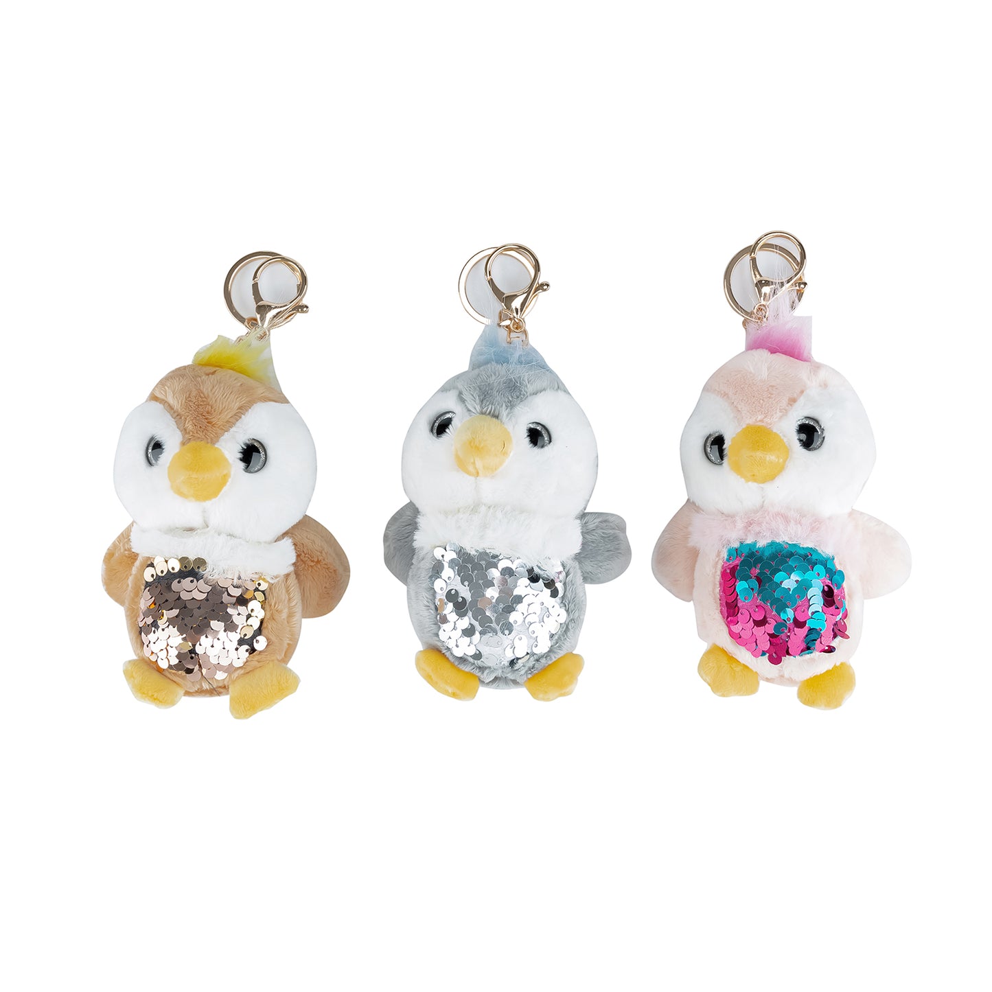 3 ASSORTED OWL DOLL KEYCHAIN