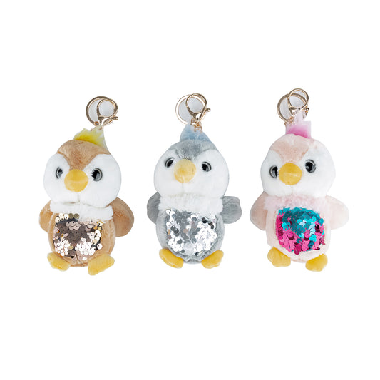3 ASSORTED OWL DOLL KEYCHAIN