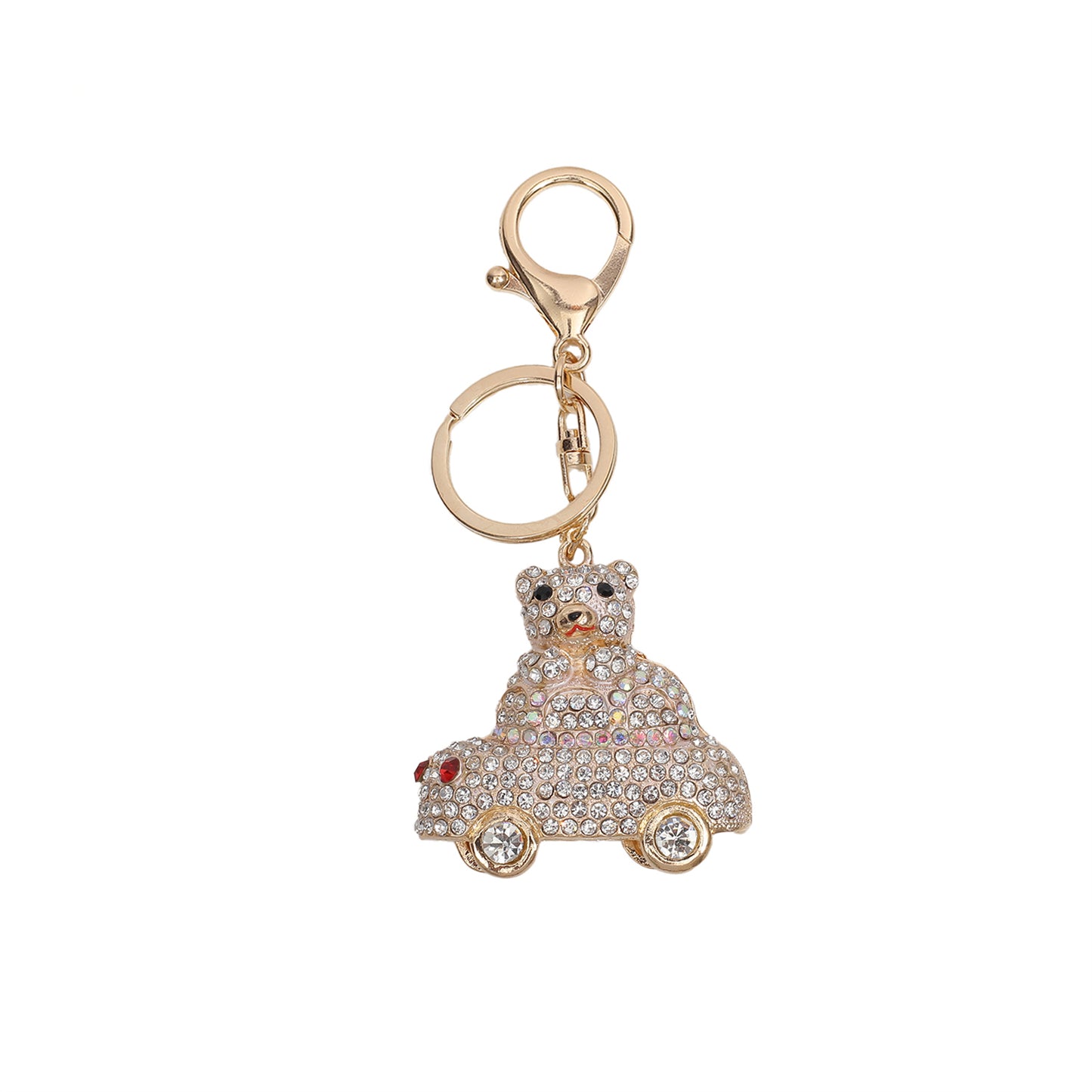 Sparkling Bear in Car Keychain