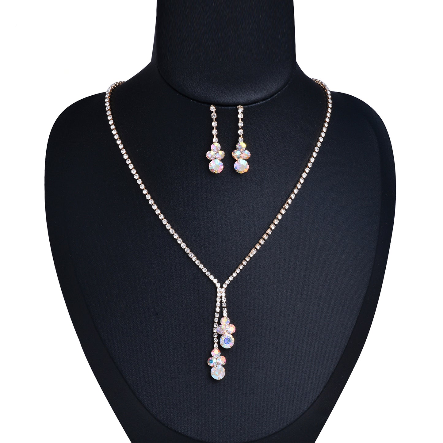Bridal Rhinestone Necklace Set