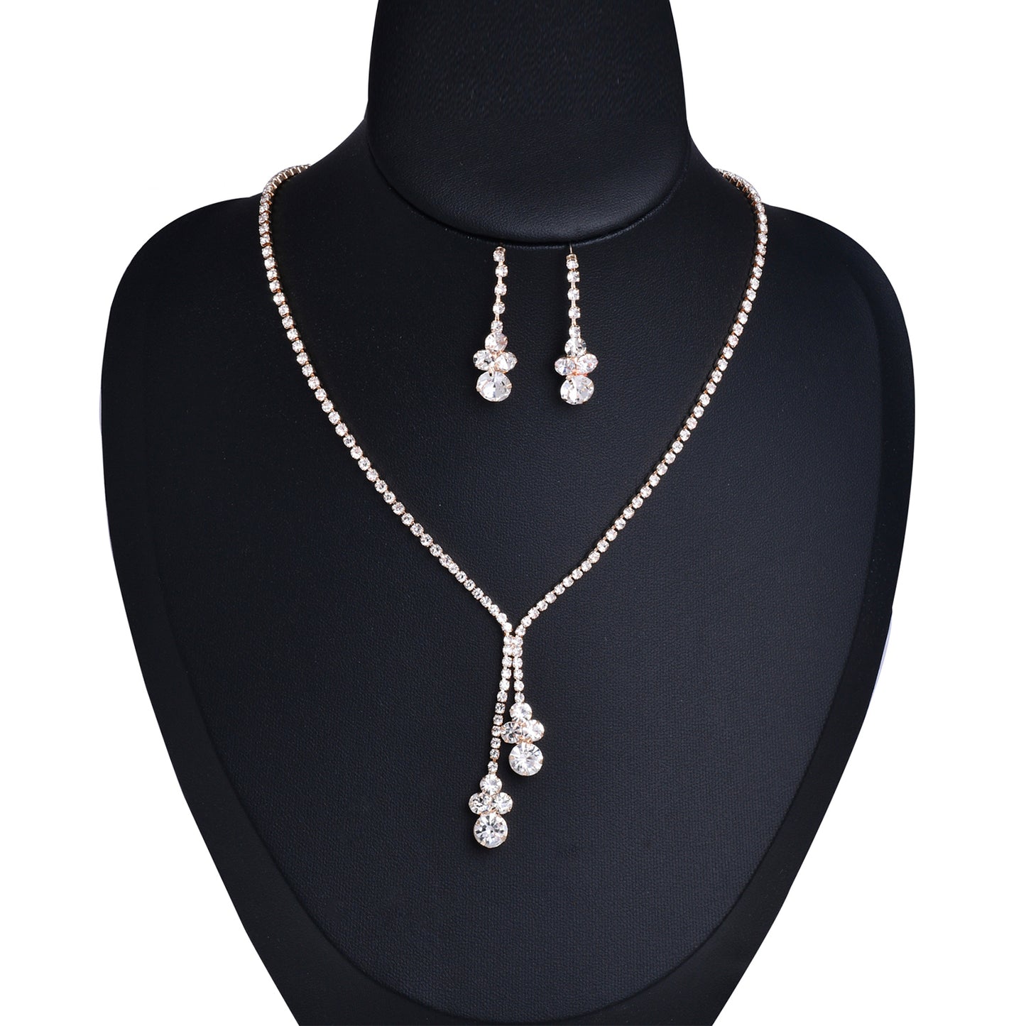 Bridal Rhinestone Necklace Set