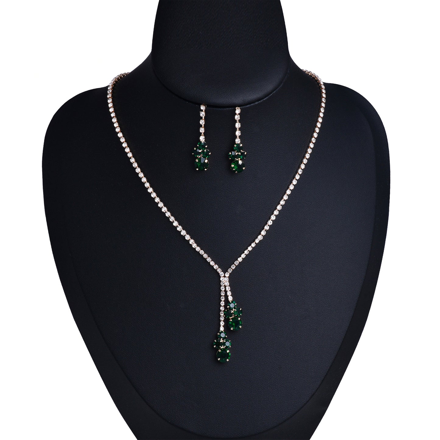 Bridal Rhinestone Necklace Set