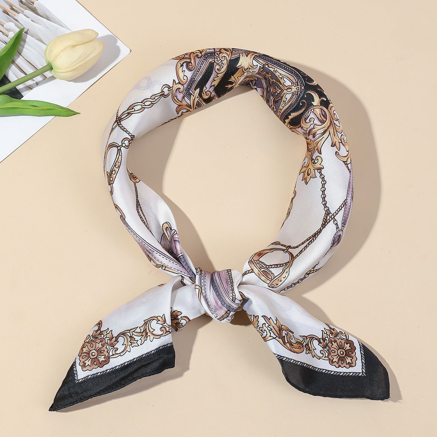 Vintage Baroque & Botanical Square Scarf