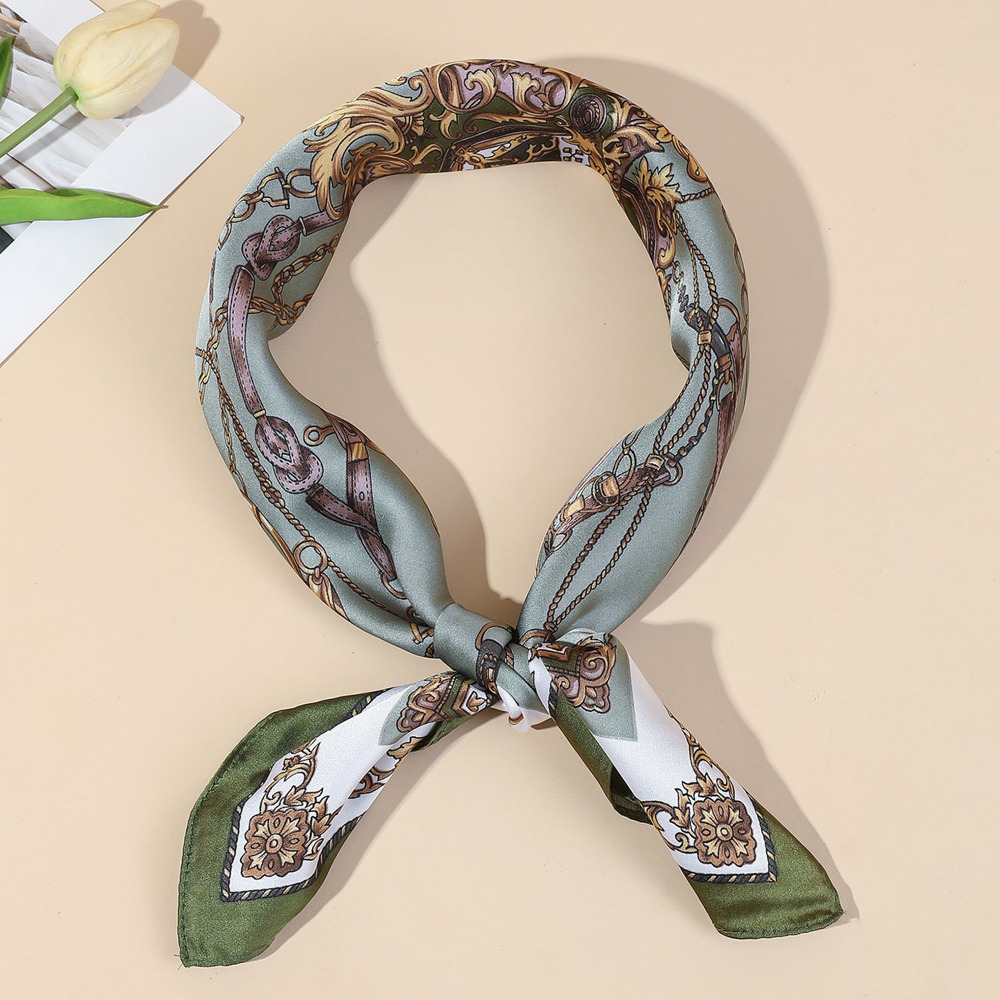 Vintage Baroque & Botanical Square Scarf