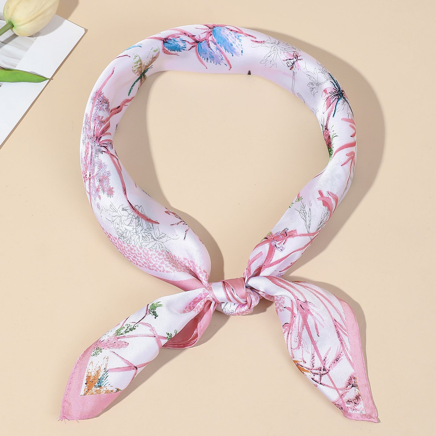 Wildflower Print Square Scarf