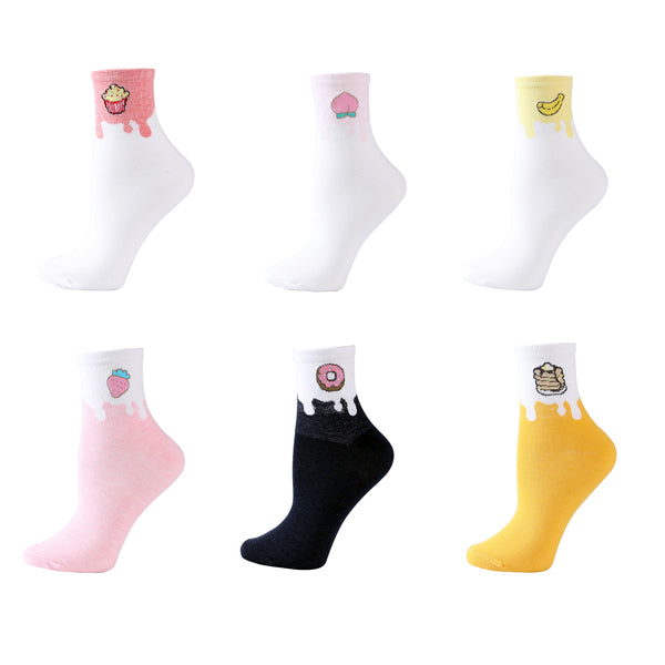 6 COLOR ASSORTED SOCKS
