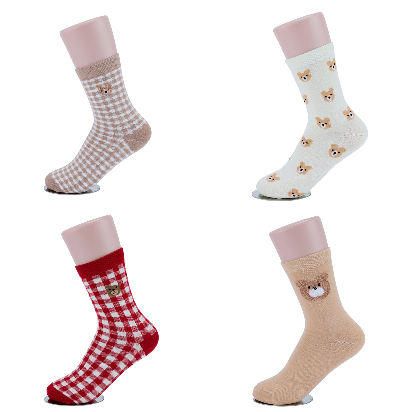 TEDDY BEAR ASSORTED SOCKS