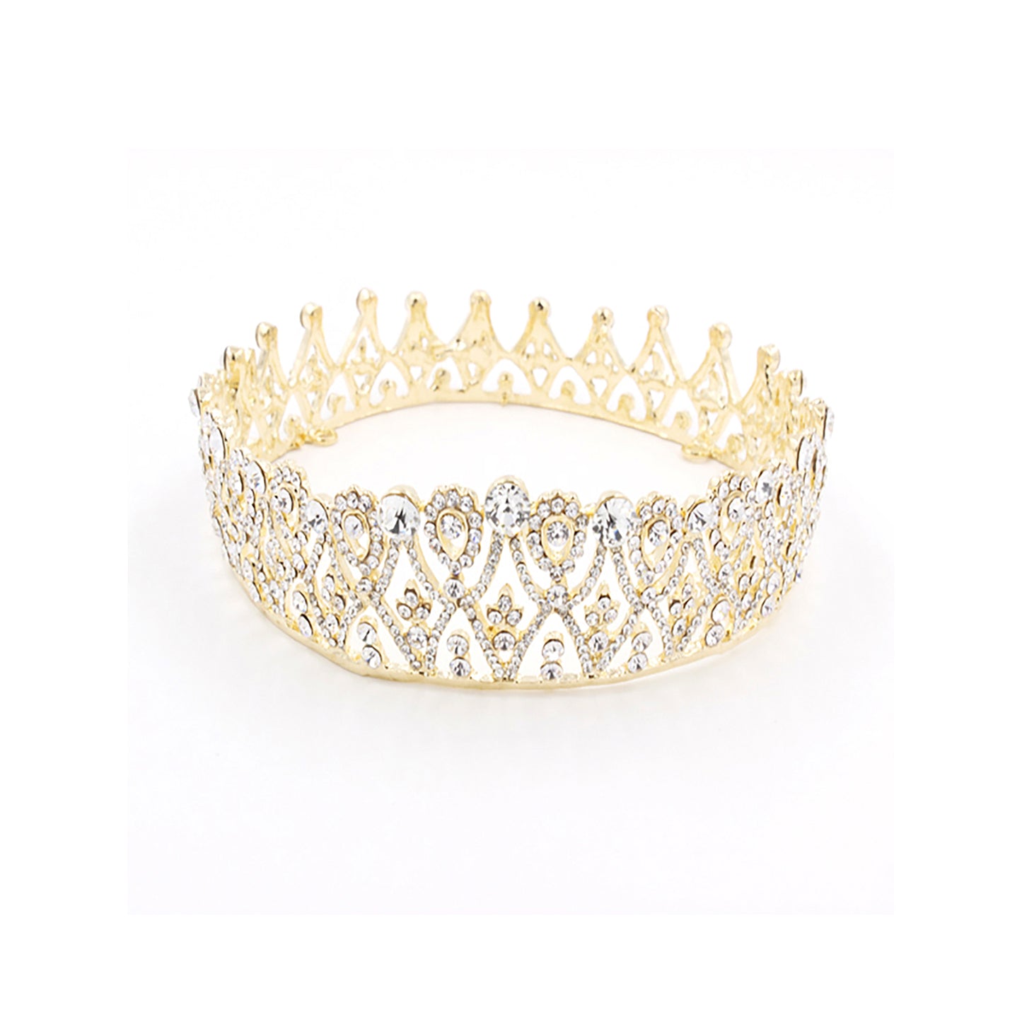 Elegant Rhinestone Crown Tiara