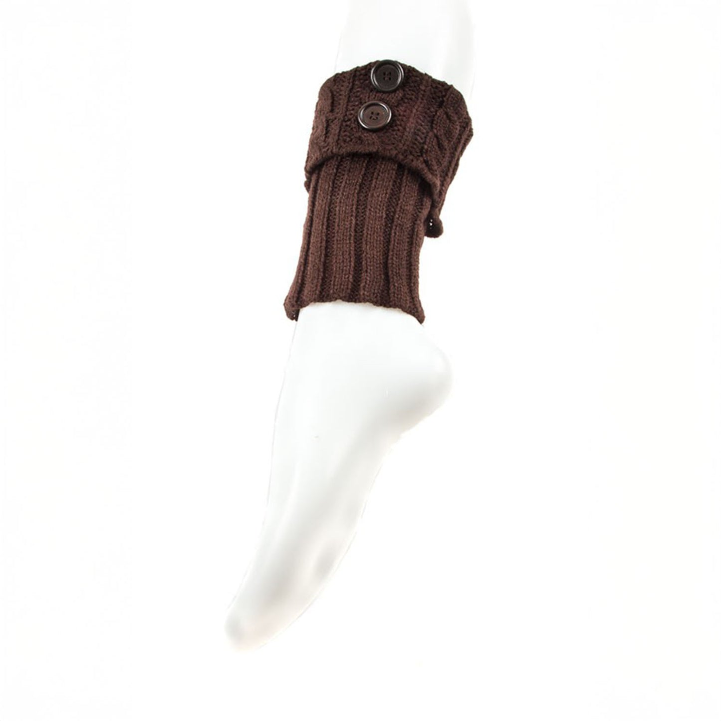 BUTTON KNITTED WINTER LEG WARMERS