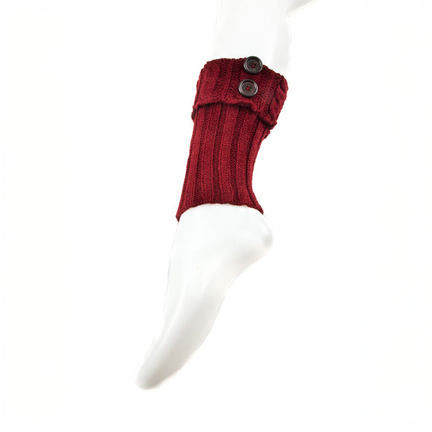 BUTTON KNITTED WINTER LEG WARMERS