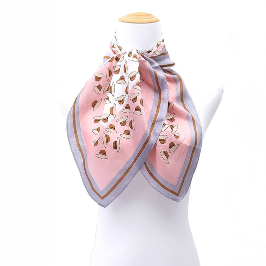 Sun Hat Print Silk Scarf