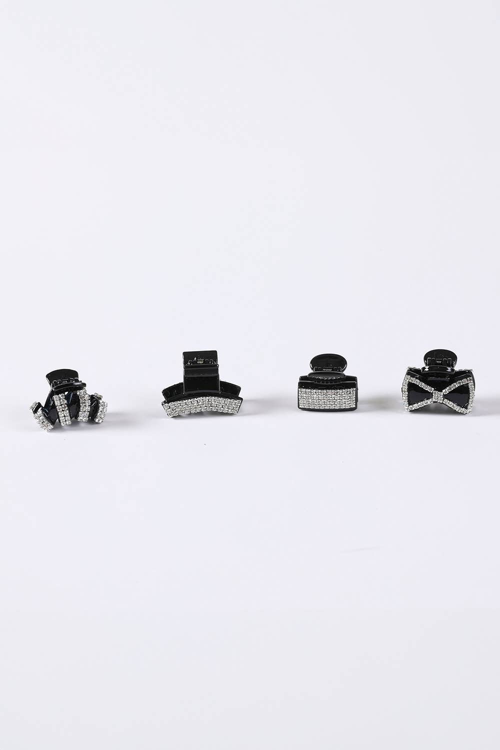 MINI ASSORTED ACRYLIC RHINESTONE HAIR CLAWS