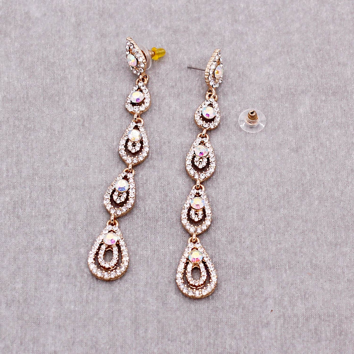 Rhinestone Teardrop earring