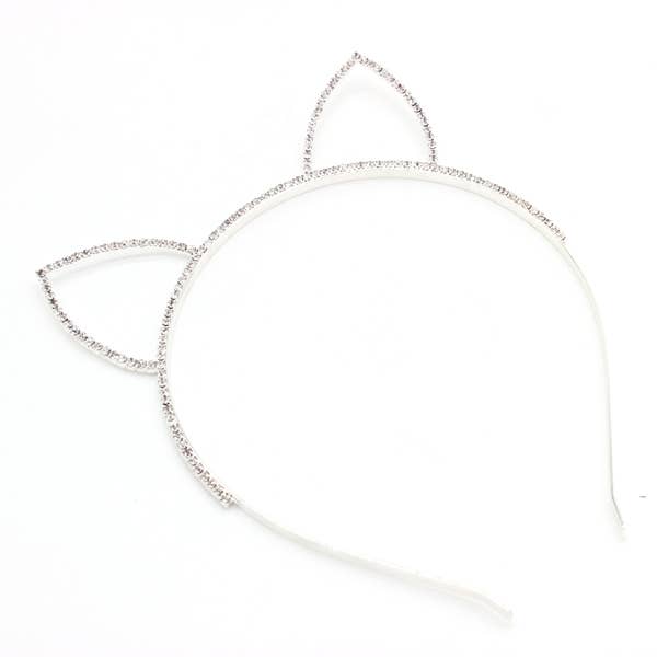 RHINESTONE CAT EARS HEADBAND