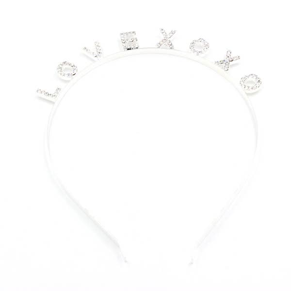 LOVE XOXO METAL HEADBAND