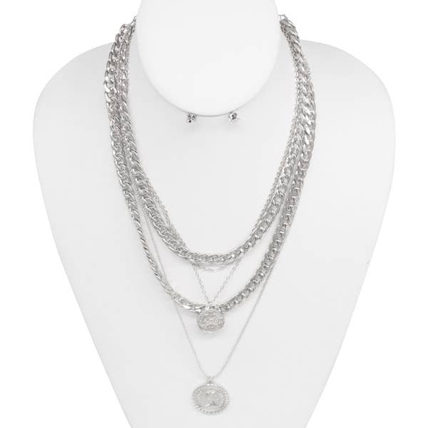 STRONG ME CHAIN LAYRED NECKLACE