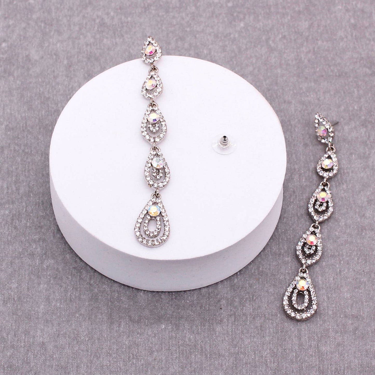 Rhinestone Teardrop earring