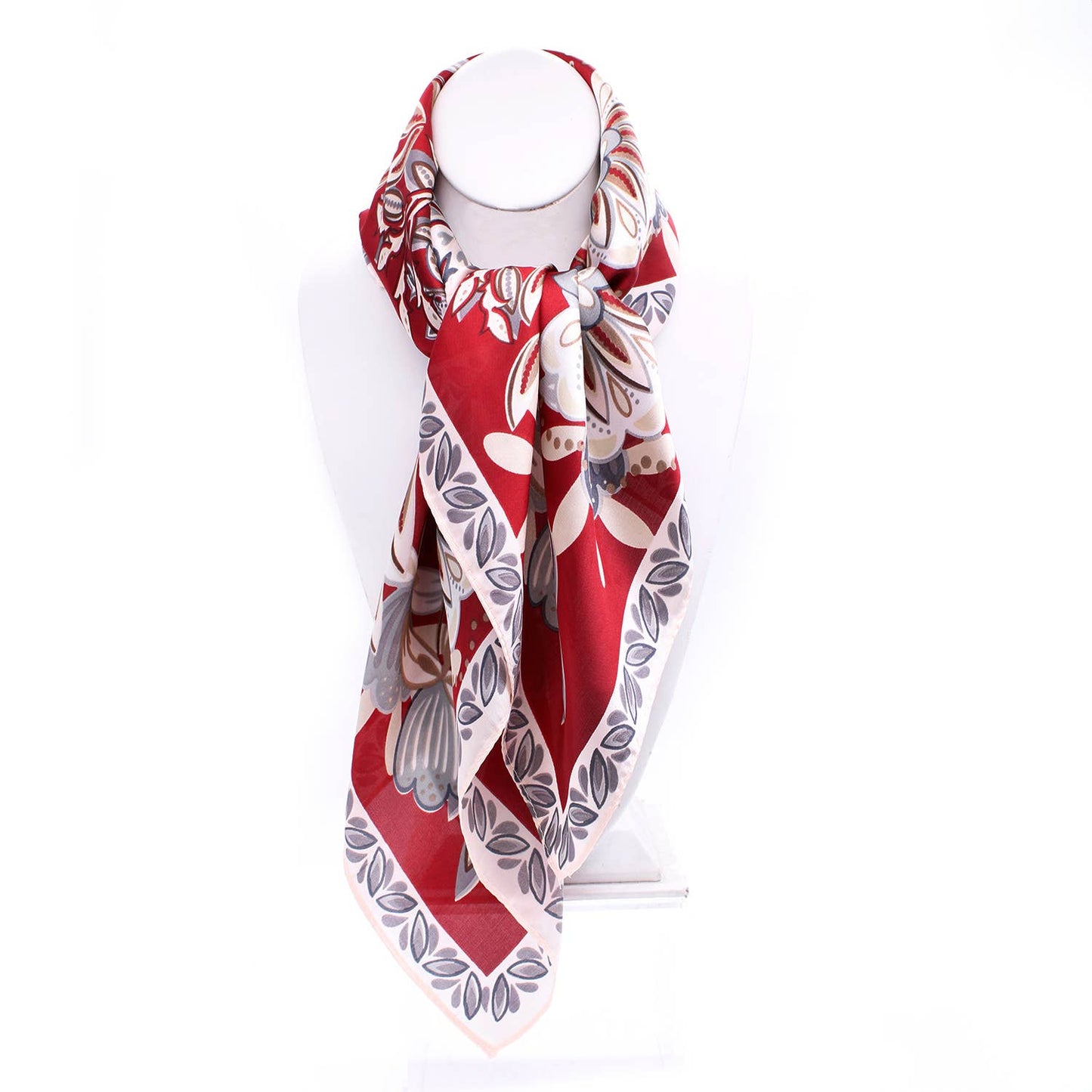 VIBRANT TROPICAL GARDEN SILK SCARF