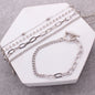 LAYERED TOGGLE CHAIN BRACELET SET