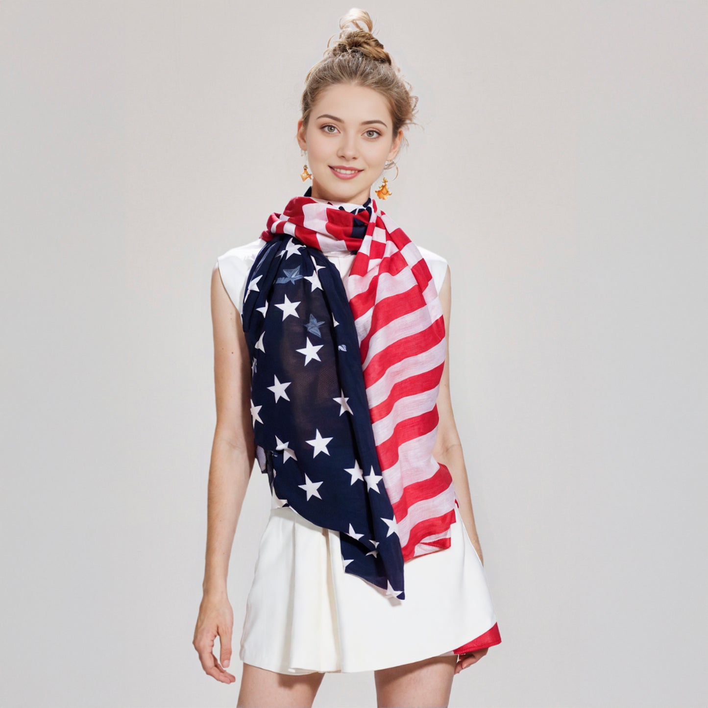 American Flag Scarf