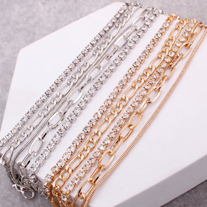 TENNIS AND CHAIN BRACELET SET