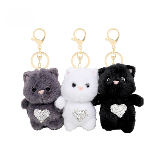 Plush Cat Keychain