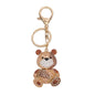 Sparkling Brown Bear Keychain